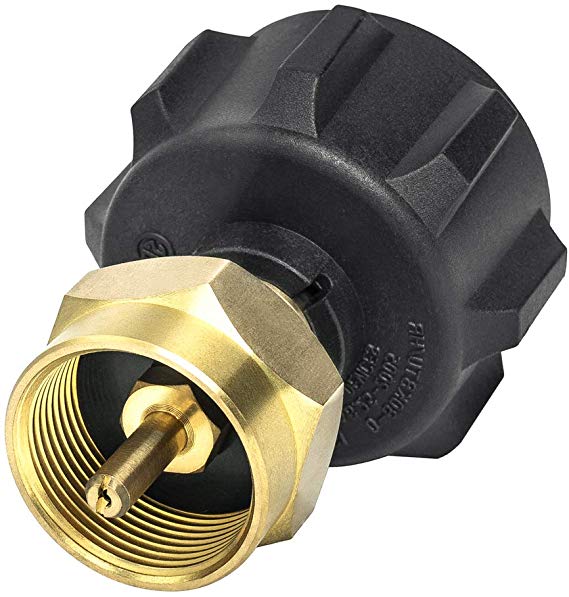 GASPRO Propane Refill Adapter LP Gas Cylinder Tank Coupler-Fits QCC1/Type1 Propane Tank and 1 LB Throwaway Disposable Cylinder-100% Solid Brass Accessory