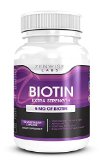 Biotin With 5000 MCG - Extra Strength Vitamin B-Complex Supplement to Reduce Hair Loss Improve Skin Health and Have Thicker Nails - 120 Vegetarian Capsules for Improved Cellular Energy Production in Men and Women