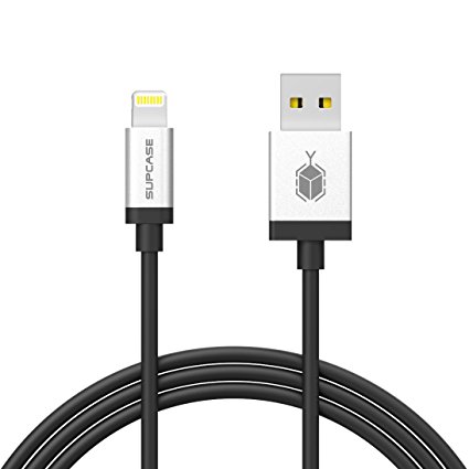 Lightning Cable, SUPCASE 3.3 Feet (1m) Apple MFI Certified Lightning to USB Heavy Duty Premium Cable (Black)