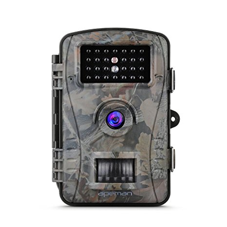 APEMAN Trail Camera Hunting Game Camera with Infrared Night Version, 2.4 inch LCD Screen, PIR Sensors, IP54 Spray Water Protected design