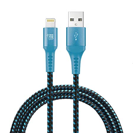 iPhone Charger Lightning Cable - [Mfi Certified] Durable Braided Apple Lightning USB Cord for Latest iOS Including iPhone X/8/8Plus/ 7/7Plus/iPad Pro