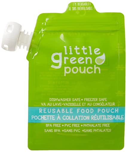 Little Green Pouch Reusable Food Pouch - 6 oz - 4 ct