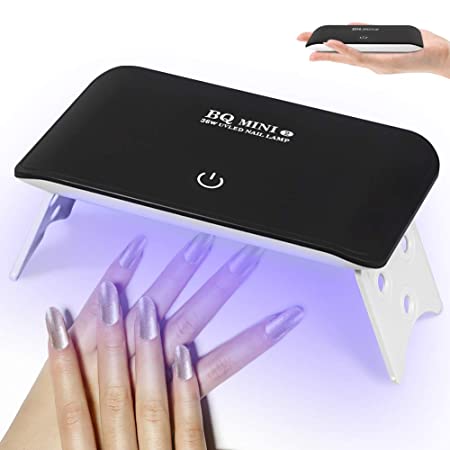 Portable Nail Dryer, 36W Mini UV LED Nail Lamp Non-Blacken Hands Nail Curing Nail Art Tools Quick Dry for Fingernail & Toenail Gel Based Polishes - Safe for Hands/Skin, Gift for Ladies Girls
