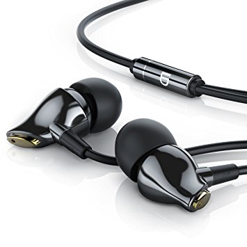 LIAM & DAAN Ceramic In-Ear Headphones "Swan" / High End Earphone | LD Design in black / gold