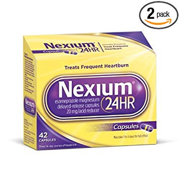 Nexium 24HR Capsules 42 ea (Pack of 2)