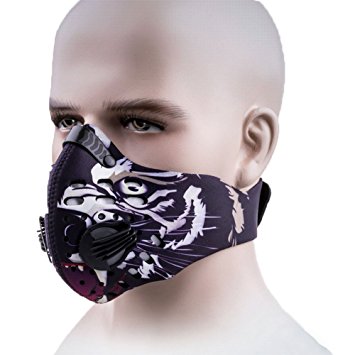 ISKUKA Anti Dust Masks Anti Pollen Allergy Fitness Mask for Cycling Racing All Outdoor Activities