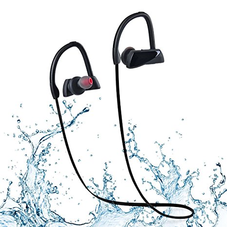 Bluetooth Headphones, Wireless IPX7 Waterproof Headphones Sports Earphones Running earbuds with Mic Stereo for Gym, Running, Jogging, cycling