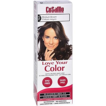 Cosamo Love Your Color  Hair Color 765 Medium Brown (Pack of 3)
