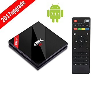 2017 Model Android 7.1 TV BOX,H96 Pro Plus Android Box Amlogic S912 Octa-core 3GB Ram 32GB Rom Supporting 4K (60Hz) Full HD/ H.265 /2.4G 5G Dual-Band WiFi/BT 4.1/1000M lan