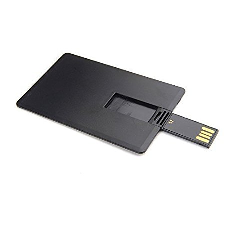 Enfain 16GB Credit Card USB Flash Drives - Pack of 10 - Black