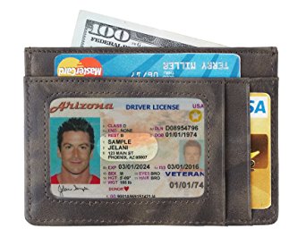 SimpacX Slim Wallet RFID Front Pocket Wallet Minimalist Secure Thin Credit Card Holder