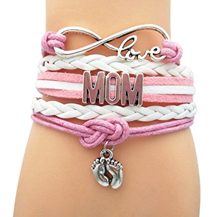 Mom Bracelet, New Mom Jewelry Makes the Perfect New Mom Gift(Blue & Pink Available)