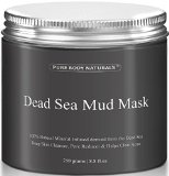 THE BEST Dead Sea Mud Mask - Dead Sea Mud Mask Best for Facial Treatment Minimizes Pores Reduces Wrinkles and Improves Overall Complexion - Dead Sea Minerals Help to Pull Toxins Out of the Skin - Facial Mask Provides Relief from Acne Blackheads Pimples Acne Scars and Cellulite - Safe for Use on Face and Body - Premium Spa Quality Dead Sea Product - Skin Cleanser Pore Reducer and Natural Moisturizer