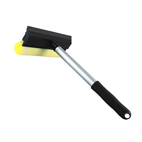 GLOYY 2 in 1 Window Squeegee Cleaning Tool Window Cleaner Car Squeegee Washing Equipment Black