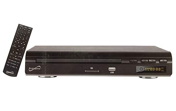 Supersonic SC-28DVD 2.0 Channel Region Free PAL/NTSC DVD Player with USB