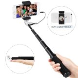 Selfie Stick PanShot LT-C02 Ultra Compact Mini Cable Control Selfie Stick with Mirror for Rear Camera Shooting for iPhone 6 6 Plus 5 5S 5C Android
