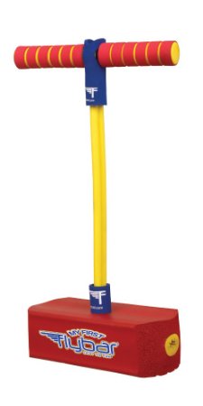 My First Flybar - Red Foam Pogo Jumper For Kids - Fun and Safe Pogo Stick For Toddlers - High Quality Durable Foam and Bungee Jumper For Ages 3 Supports up to 250lbs