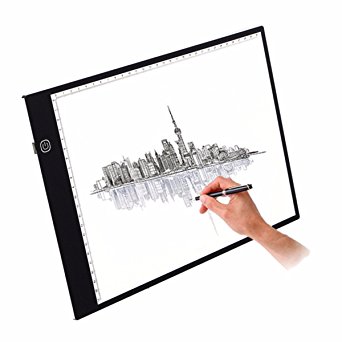 LED Copy Board, M.Way A2/A3/A4 Super Thin LED Drawing Copy Tracing Light Box Track Light with Brightness Adjustable Tattoo Sketch Architecture Calligraphy Crafts For Artists,Drawing, Sketching A4