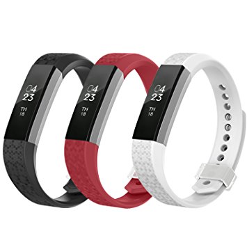 Fitbit Alta Bands,Greeninsync(TM) Fitbit Alta Accessory Replacement Bands Large Small Available in 18 Colors with Metal Clasp and Ultrathin Fastener
