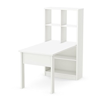 South Shore Annexe Work Table and Storage Unit Combo, Pure White