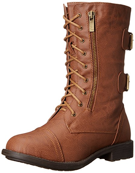 Top Moda Women's Pack-72 Lace Up Combat Boot