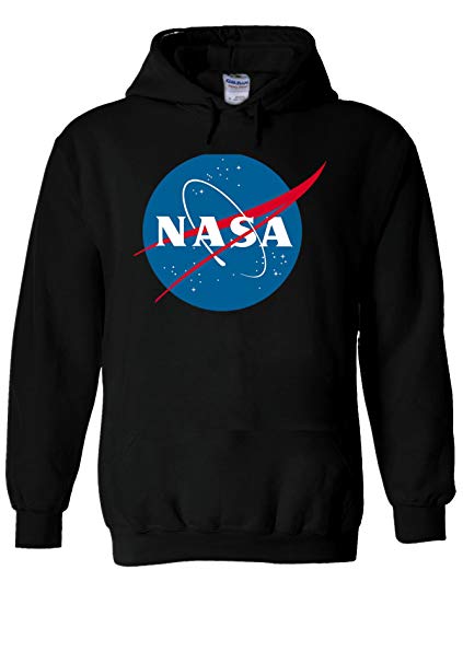 Nasa National Space Administration Logo White Men Women Unisex Hooded Sweatshirt Hoodie