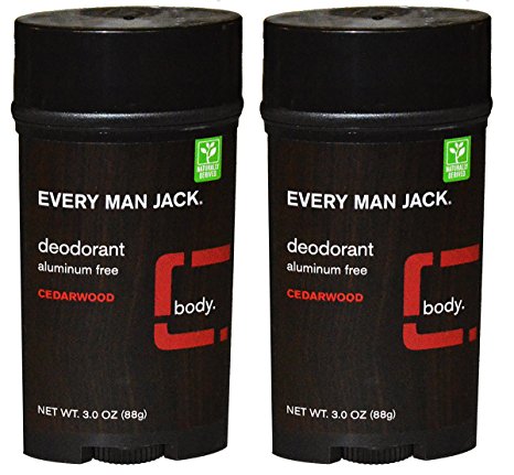 Every Man Jack Aluminum Free Deodorant Cedarwood Pack of 2