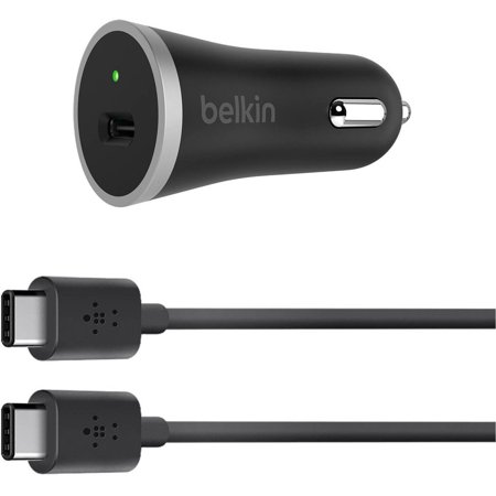 Belkin USB-C Car Charger and 4' USB-C Cable