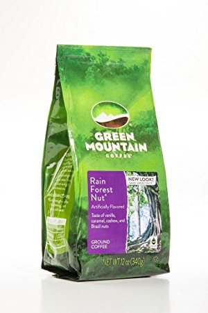 Green Mountain Coffee Rain Forest Nut Ground, 12 oz Bag
