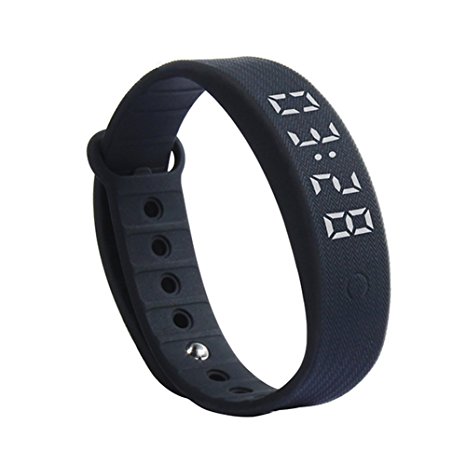 OKSPORT Smart Bracelet Watch Fitness Sports Activity Tracker Pedometers Waterproof Long Standby Display Steps Distance Calories Burned Temperature Timer Health Sleep Monitor