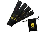 Renegade Resistance Loop Bands FREE Exercise Guide Carrying Case and Printable Training Tracker -Lifetime Guarantee- Best for Men- Set of 4 for Stretching Physical Therapy and the Perfect Fitness Workout