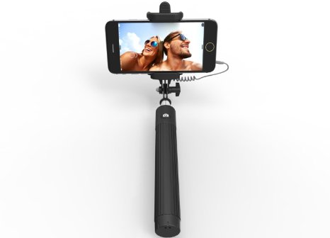Kiwii Selfie Stick with built-in Remote Shutter with Adjustable Phone Holder for iPhone 6 iPhone 6 Plus iPhone 5 5s 5c