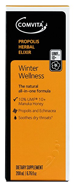 Comvita Manuka Honey Propolis Elixir, Natural Immune Support, 200mL (6.8 fl oz)