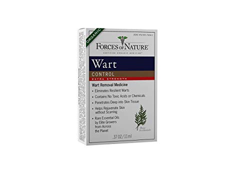 Forces of Nature | Wart Control Extra Strength | Certified Organic | FDA-registered | Pharmaceutical Strength | 11ml (Pack of 1)