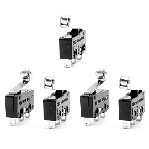 URBEST 10Pcs SPDT 3 Terminals Snap Action Micro Momentary Limit Switch