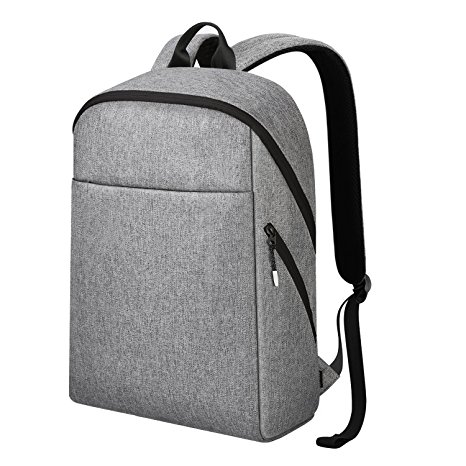 REYLEO Backpack Laptop Backpack Men Women School Bag Water Resistant Rucksack Casual Daypack Fits up to 15.6 inch Notebook Computer For Business Work Travel College(Light Grey)