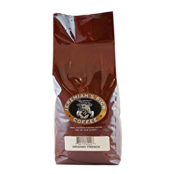 Jeremiah's Pick Coffee Organic French Roast Whole Bean Coffee, 5-Pound Bag