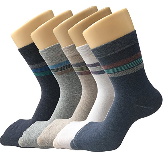 Pack of 5 Men's Warm Cotton Soft Thick Comfort Crew Winter Socks
