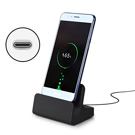 Olycism USB C Charging Dock fast Charge USB Type C Stand Cradle Station for Samsung Galaxy A3, A5(2017 release), Huawei P9, Nexus 5X, Google Pixel, Nexus 6P and Other USB-C Devices