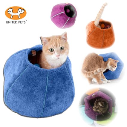 United Pets Kitty Cat Cozy Cave & Bed