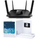 Linksys AC2600 4 x 4 MU-MIMO Dual-Band Gigabit Router and 30 Amazon Gift Card