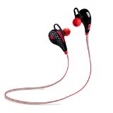 Kmashi Bluetooth Headphones Wireless 40 Bluetooth Earbuds Sports Headsets Sweatproof Gym Stereo Headset Built-in Mic Earphones for iPhone 6s 6s Plus Samsung Galaxy S6 S5 and other Smartphones