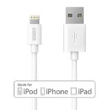 Anker Lightning to USB Cable 6ft  18m Extra Long with Compact Connector Head Apple MFi Certified for iPhone iPad and iPod White