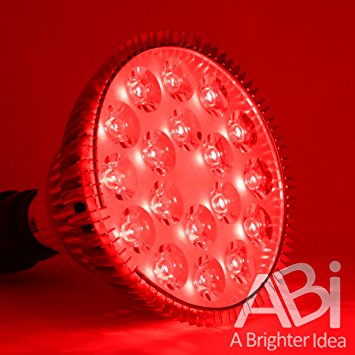ABI 25W Deep Red 660nm LED Light Bulb Bloom Booster for Flowering, Fruting, Grow Spectrum Enhancement, and Light Therapy