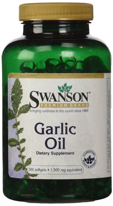 Swanson Garlic Oil Equivalent to 1,500 mg 500 Sgels