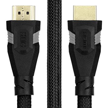 SIIG Legacy & Beyond Series Premium Braided High Speed HDMI 2.0 Cable with Ethernet 4K @ 60HZ Black Color - 3M