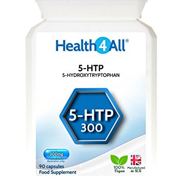 5-HTP 300mg 90 Capsules (V) | TRIPLE Strength Natural Vegan 5HTP 5-hydroxytryptophan from Griffonia seeds | Free UK Delivery