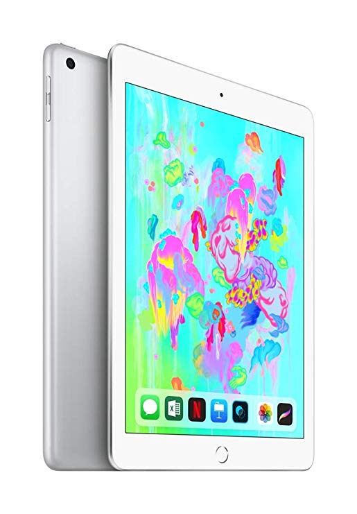 Apple iPad (Wi-Fi   Cellular, 128GB) - Silver (Latest Model)