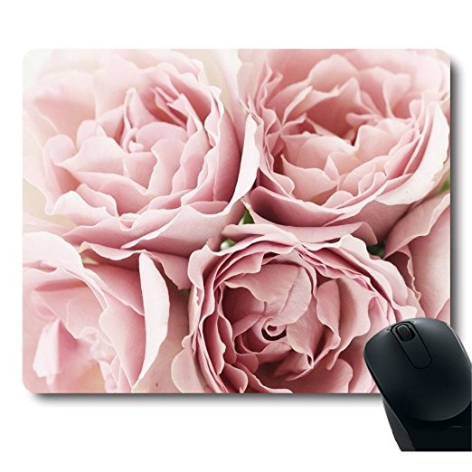 Pink Roses Rugosa Flower Personality Desings Mouse Pad Great gift idea Mouse pad