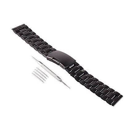 Tezer 304L Stainless Steel 22mm Watch Band for Pebble Time Pebble Time Steel Pebble Classic
